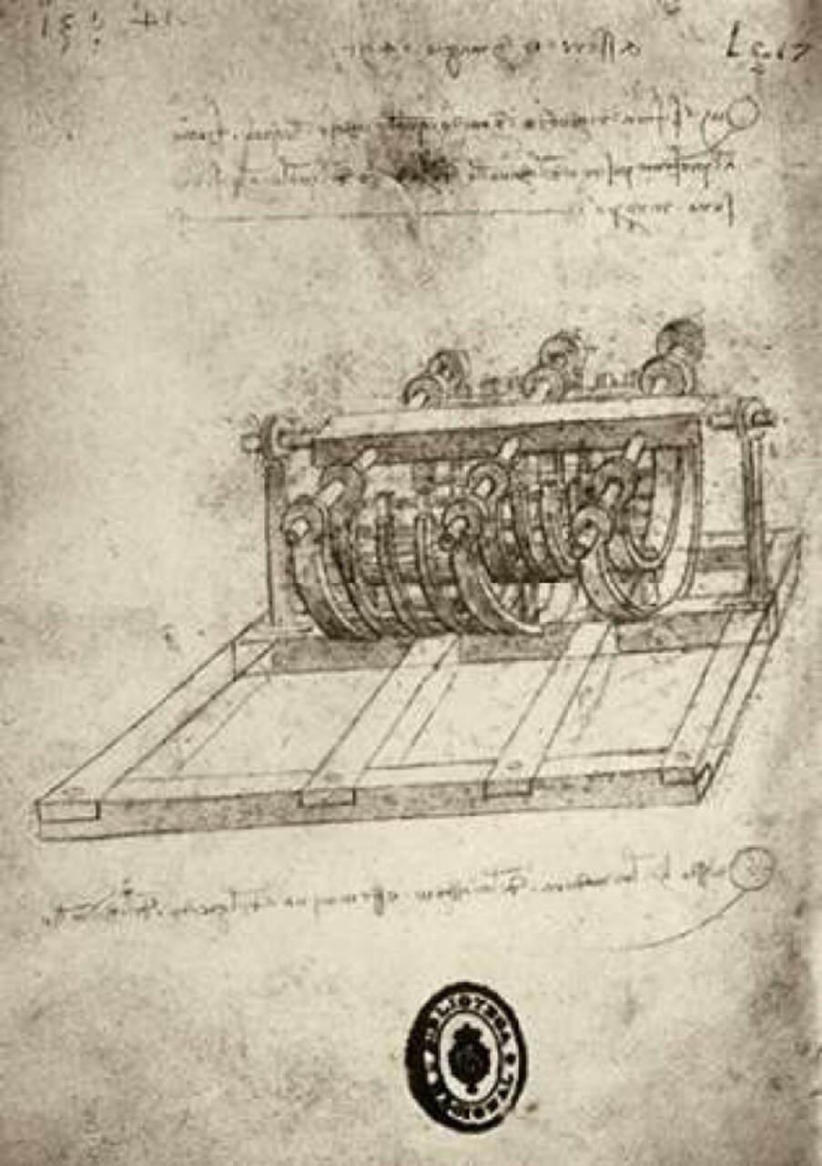 Mechanical Sketches Poster Print by Leonardo Da Vinci - Item # VARPDX277246